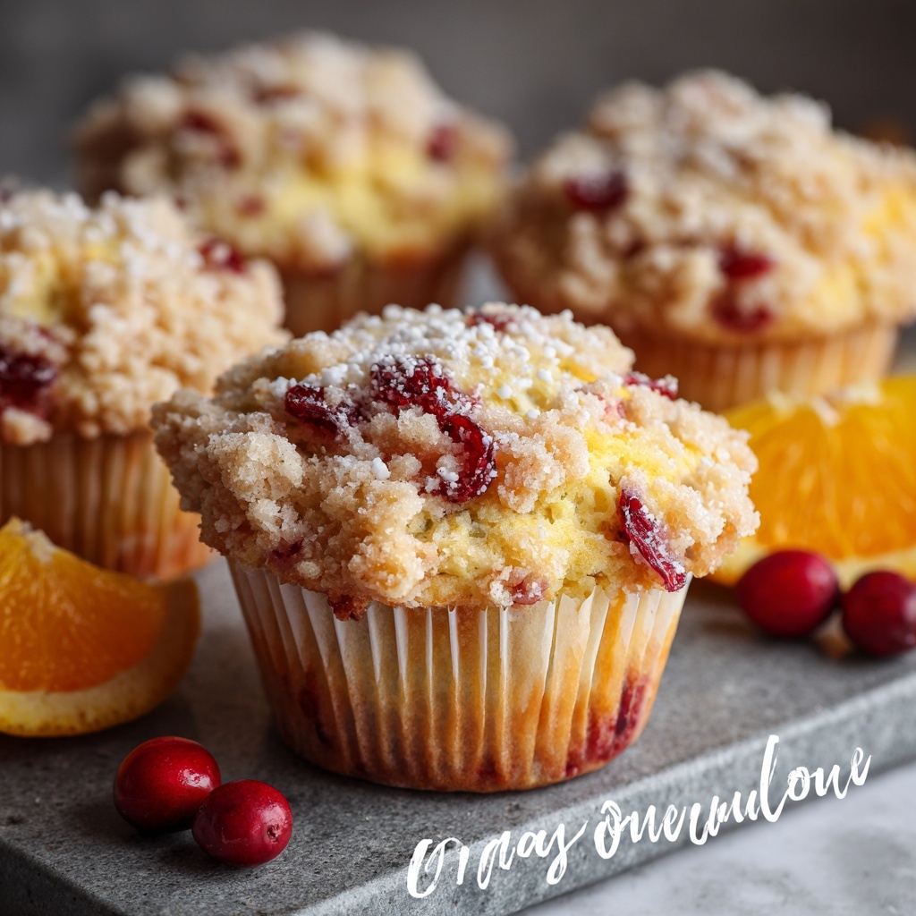 Fresh Cranberry Orange Muffins Recipe - Recipe Image
