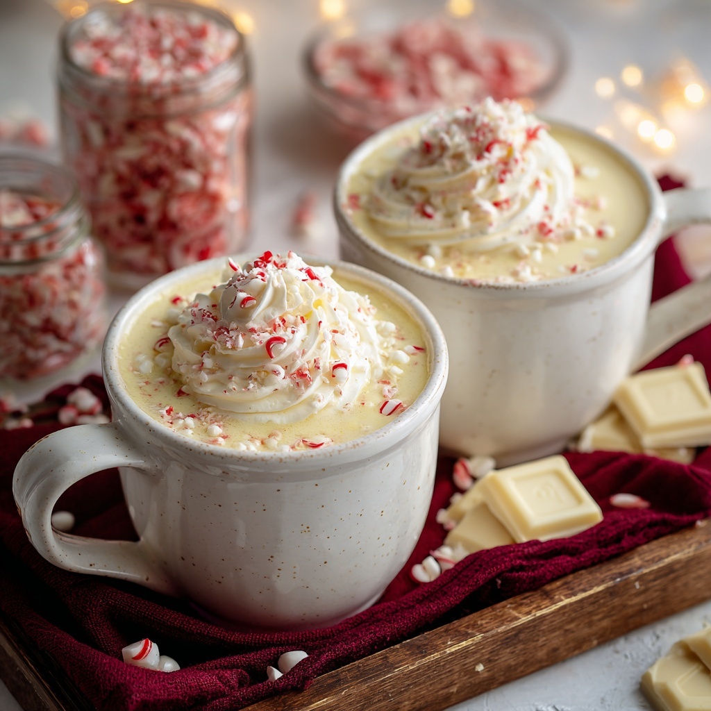 Peppermint White Hot Chocolate Recipe - Recipe Image