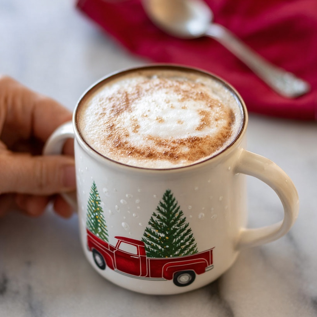 Homemade Skinny Gingerbread Tea Latte Recipe - Recipe Image