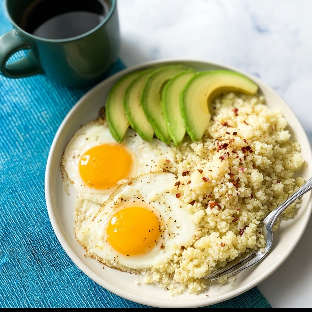 Breakfast Eggs with Cauliflower Rice Recipe - Recipe Image