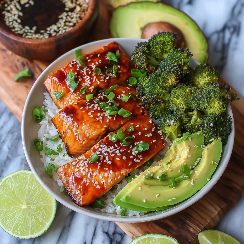 Sriracha Honey Salmon Bowls Recipe - Recipe Image
