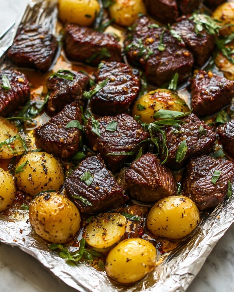 Garlic Steak and Potato Foil Packs Recipe