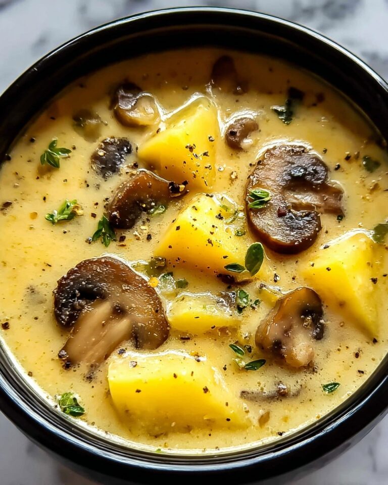 Creamy Mushroom Potato Soup Recipe