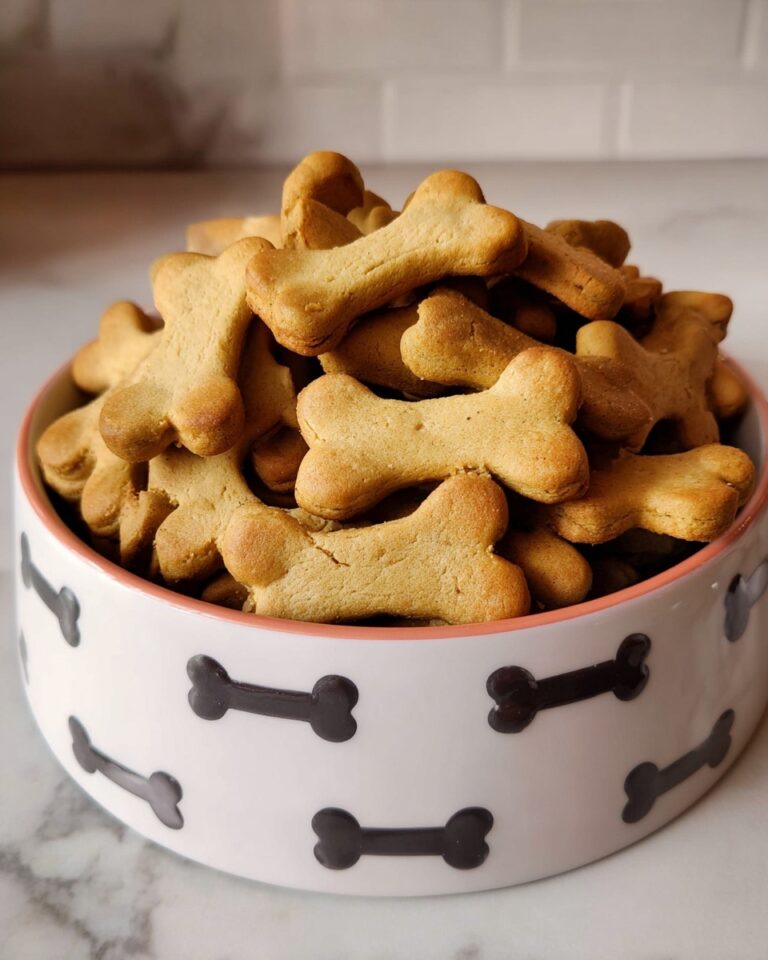 Homemade Dog Treats with Peanut Butter and Pumpkin Recipe