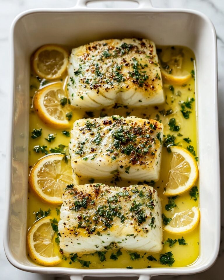 Easy Oven-Baked Cod with Lemon Slices Recipe