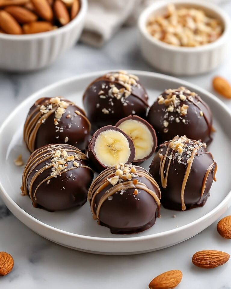 Easy No-Bake Chocolate Almond Butter Banana Bites Recipe
