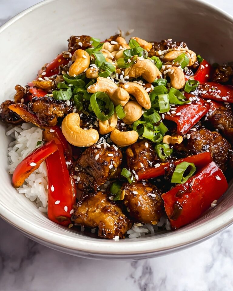 Simple Cashew Chicken Stir Fry With Fresh Vegetables Recipe