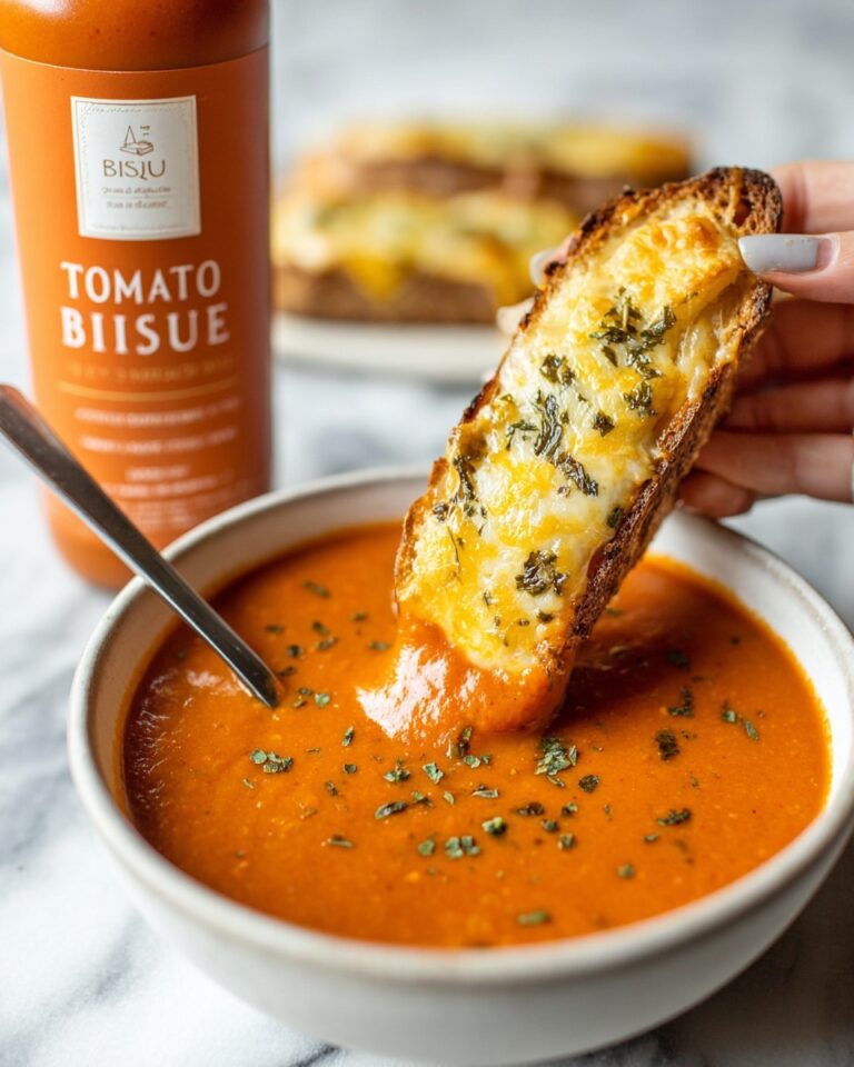 Zoup! Tomato Bisque with Cheesy Garlic Bread Recipe