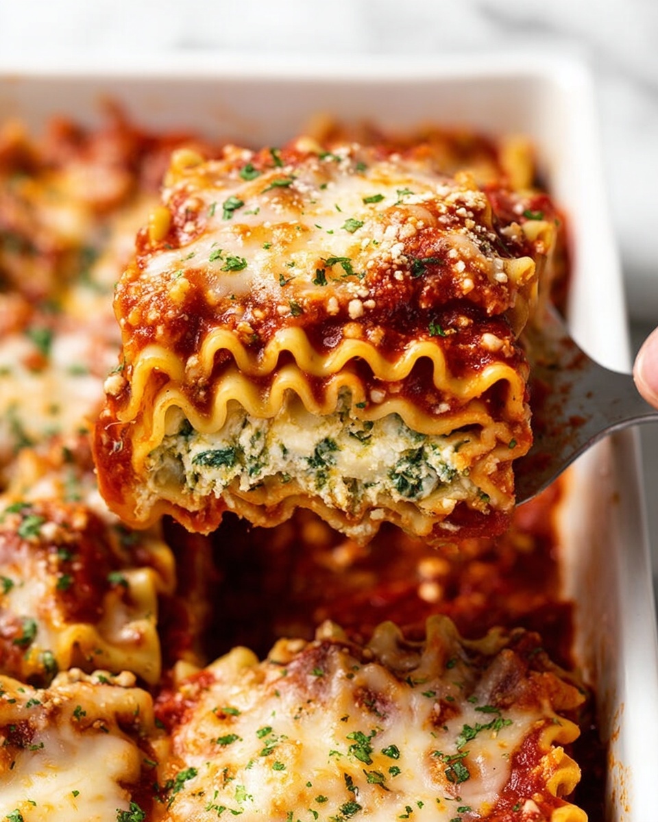 Lasagna Roll-Ups with Spinach and Ricotta Recipe - Recipe Image