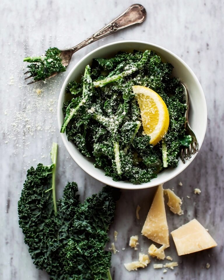Kale Salad with Parmesan, Lemon, and Black Truffle Oil Recipe