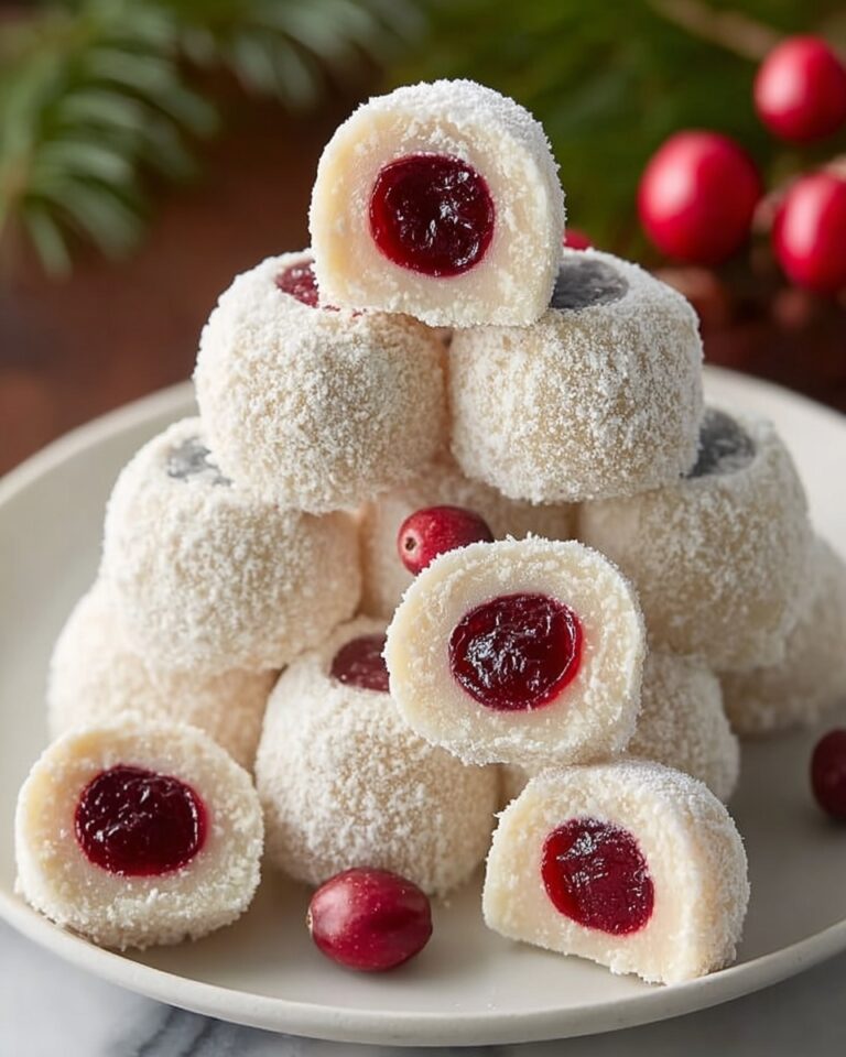 Cherry Almond Snowball Cookies – Easy, Festive Holiday Treat Recipe