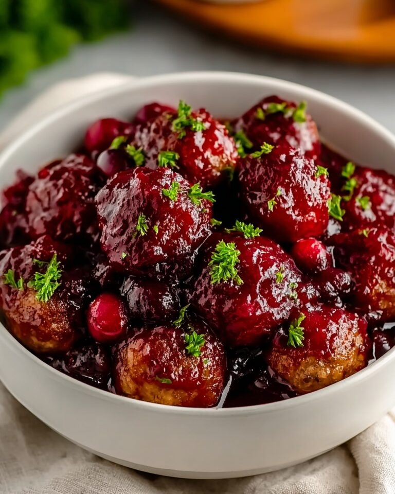 Quick Christmas Cranberry Meatballs – Easy, Festive Holiday Appetizer Recipe