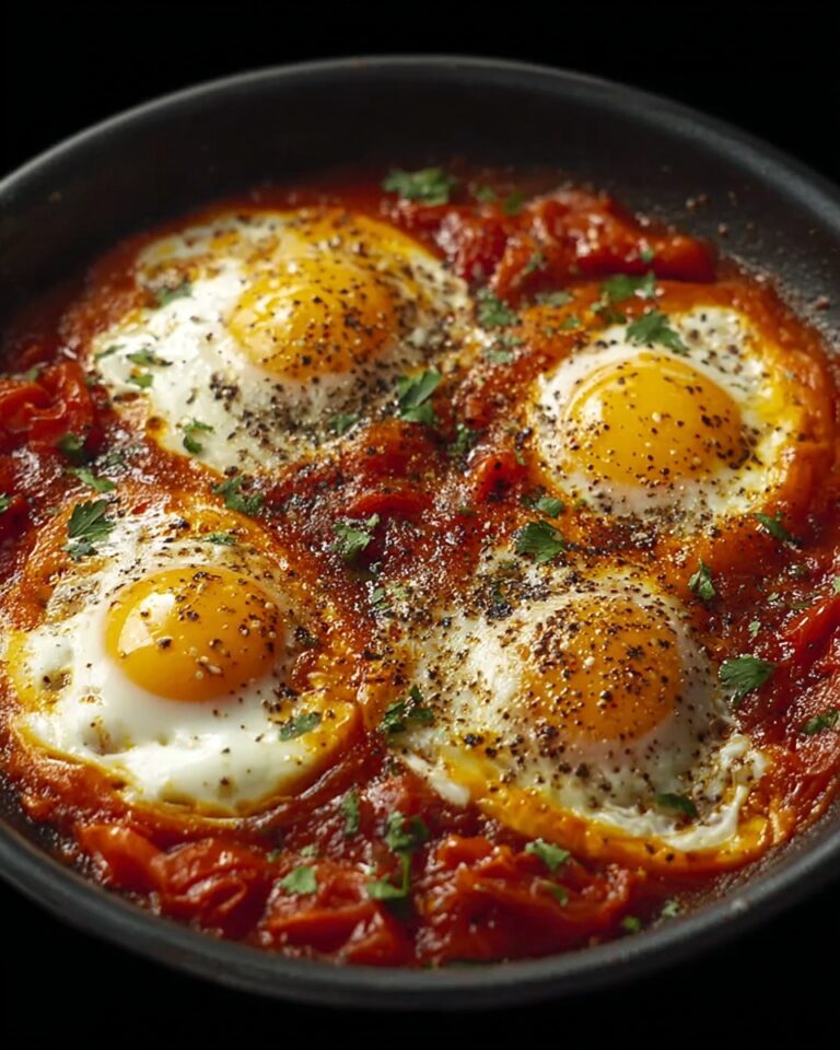 Baked Feta Eggs with Tomato Recipe