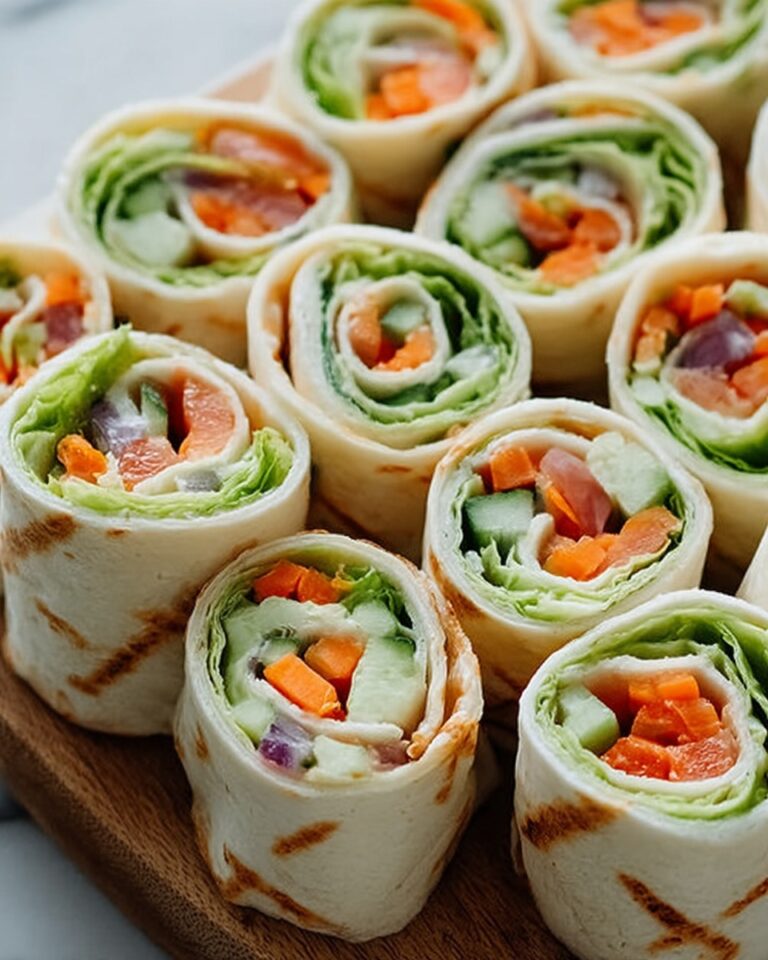 Fresh Vegetable Tortilla Roll-Ups Recipe