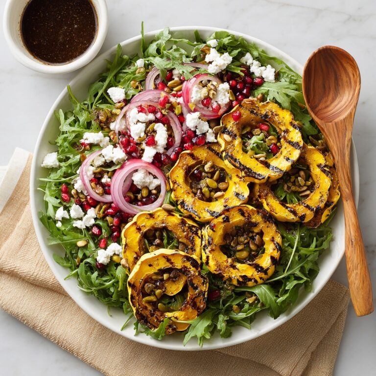 Delicata Squash & Arugula Salad with Balsamic Vinaigrette Recipe
