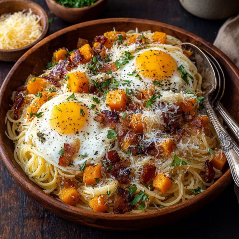 Butternut Squash Bacon Carbonara Recipe