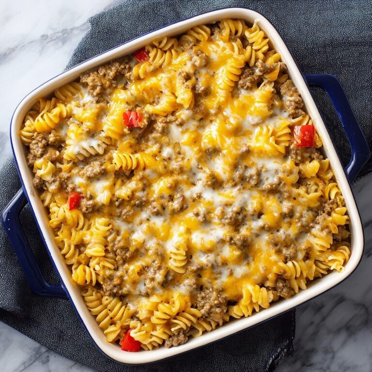 Lightened-Up Cheeseburger Pasta Bake Recipe