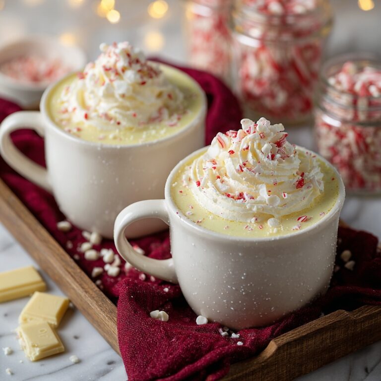 Peppermint White Hot Chocolate Recipe