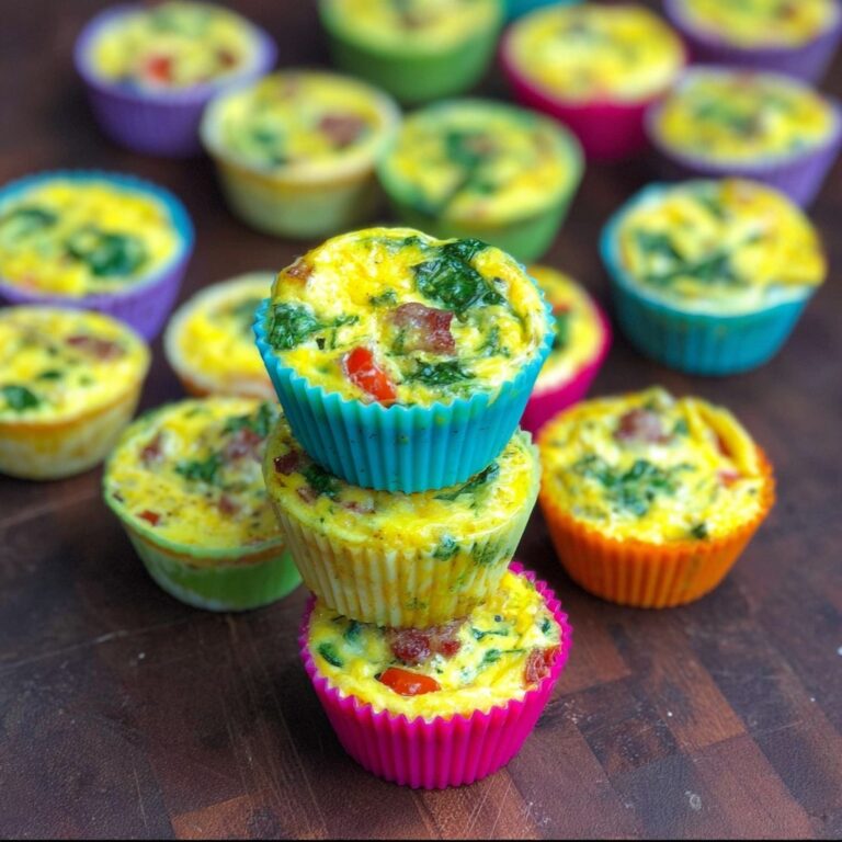 Double Batch Meal Prep Spinach Sausage Egg Muffins Recipe