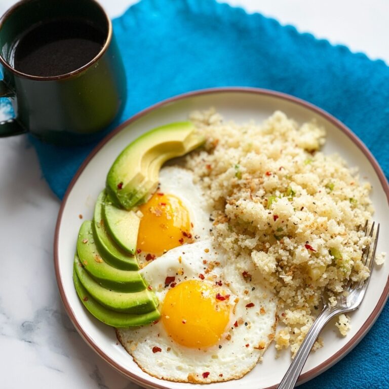 Breakfast Eggs with Cauliflower Rice Recipe