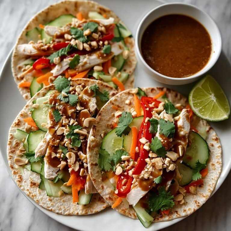 Thai Peanut Chicken Wraps Recipe