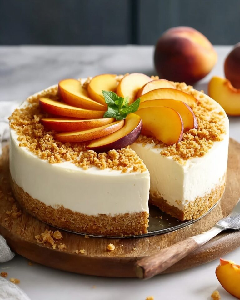 Peach Cheesecake – A Creamy, Fruity Delight Recipe