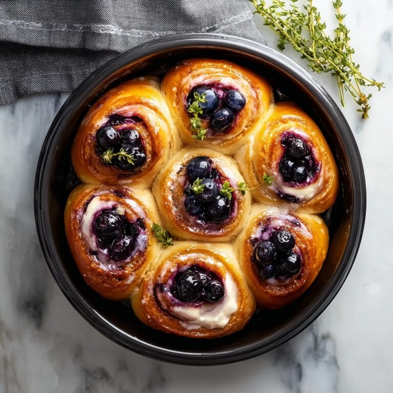 Blueberry Cinnamon Rolls with Creamy Glaze Recipe