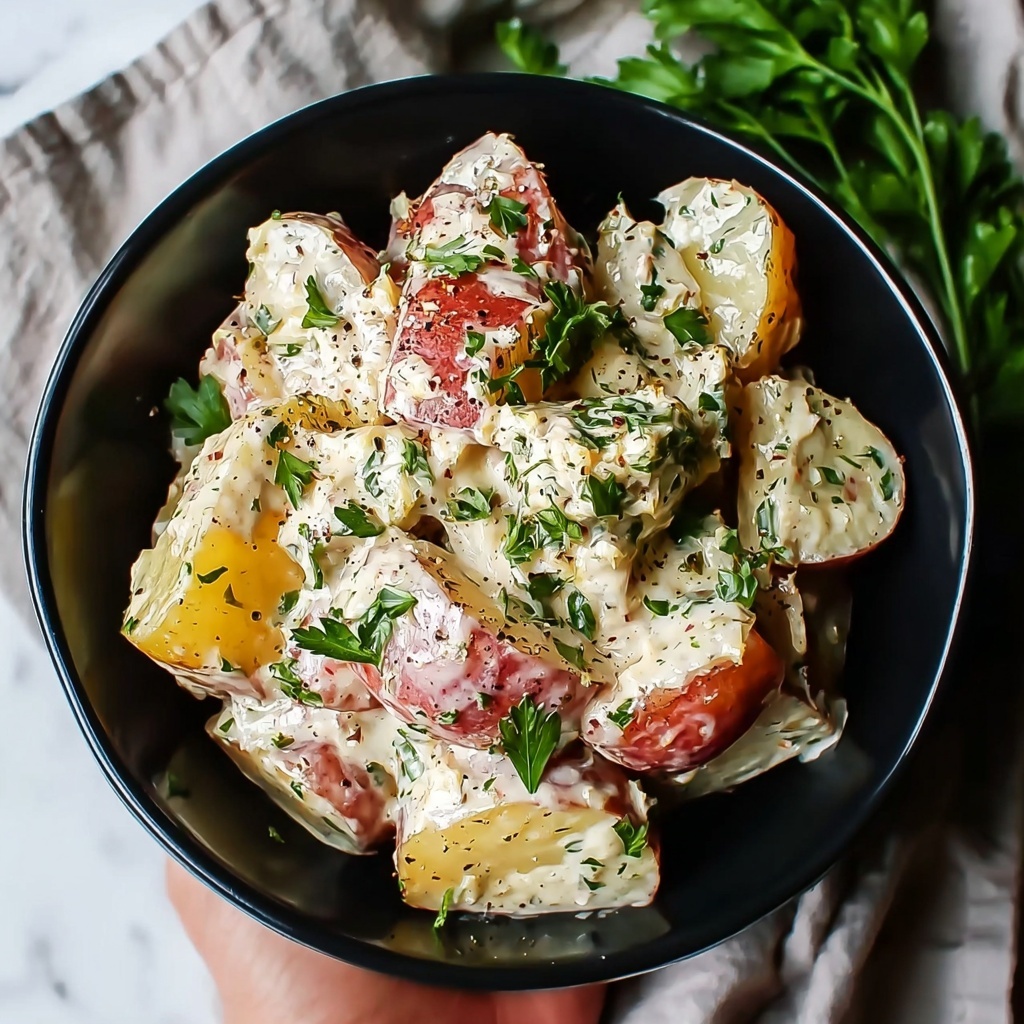 Creamy Red Potato Salad with Fresh Herbs Recipe - Recipe Image