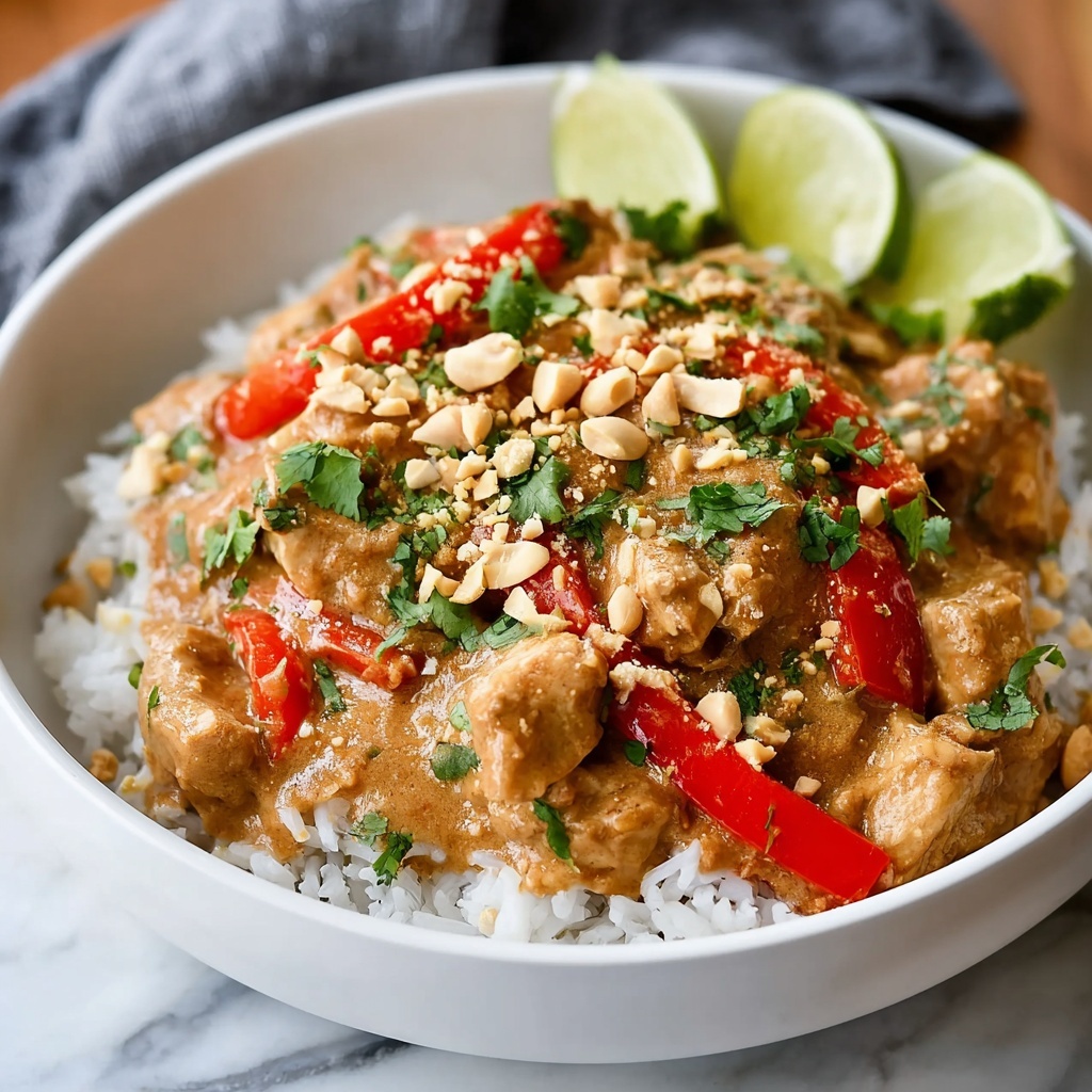 Slow Cooker Peanut Chicken Recipe - Recipe Image