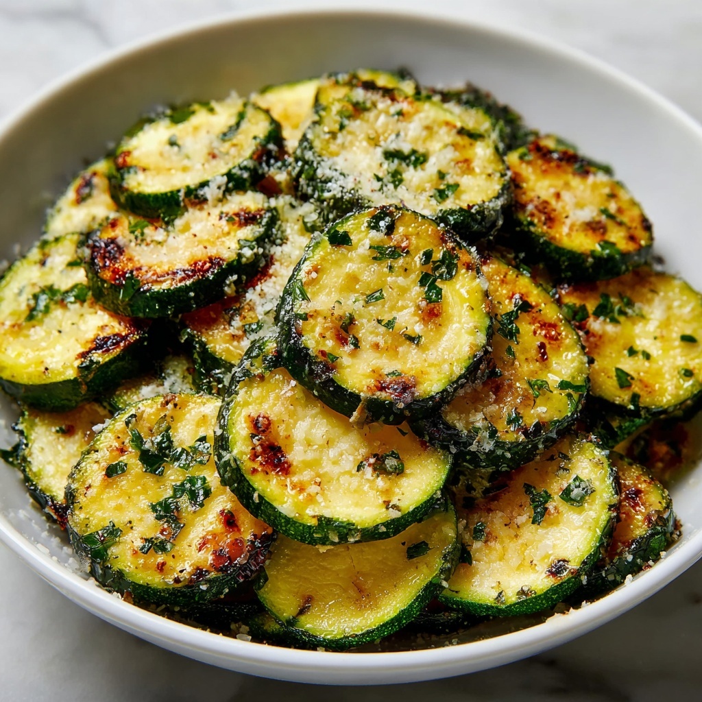 Garlic Parmesan Roasted Zucchini Recipe - Recipe Image