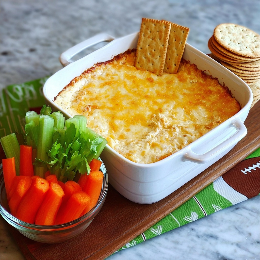 Easy Make-Ahead Buffalo Chicken Dip with Blue Cheese Recipe - Recipe Image