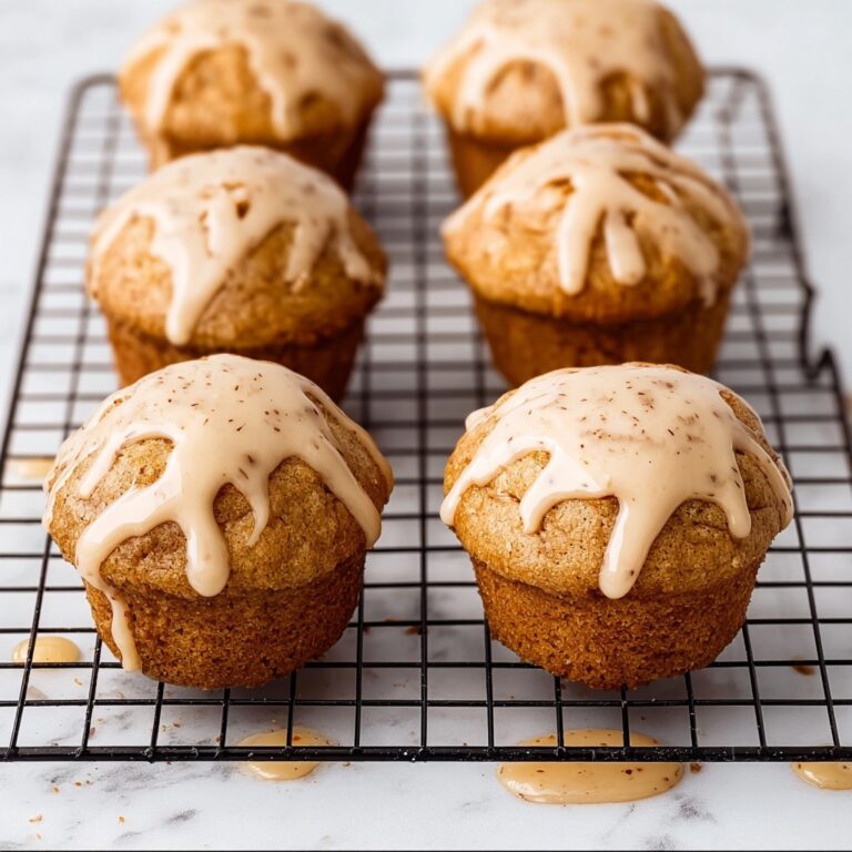 Chai Spiced Banana Oat Muffins with Honey and Glaze Recipe