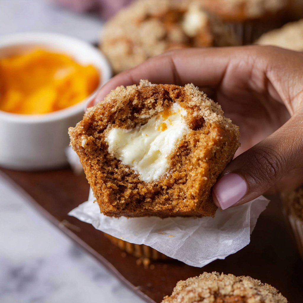 Cream Cheese Pumpkin Muffins Recipe - Recipe Image