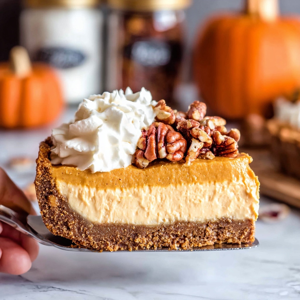 Easy Pumpkin Cheesecake Recipe (No Bake) Recipe - Recipe Image