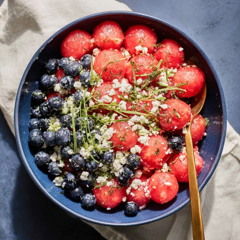 Watermelon, Blueberry, and Feta Salad Recipe - Recipe Image