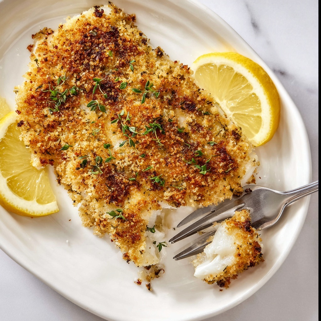Crispy Baked Halibut Recipe - Recipe Image