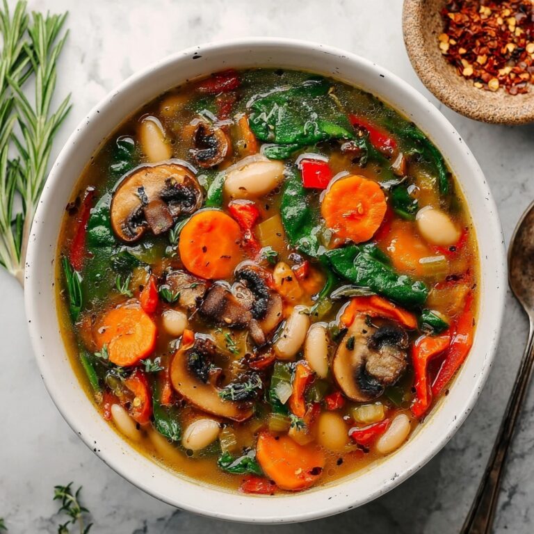 White Bean Mushroom Stew Vegan Recipe