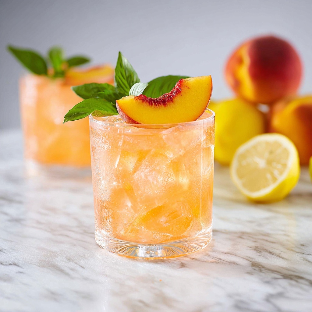 Bourbon Peach Smash Recipe - Recipe Image