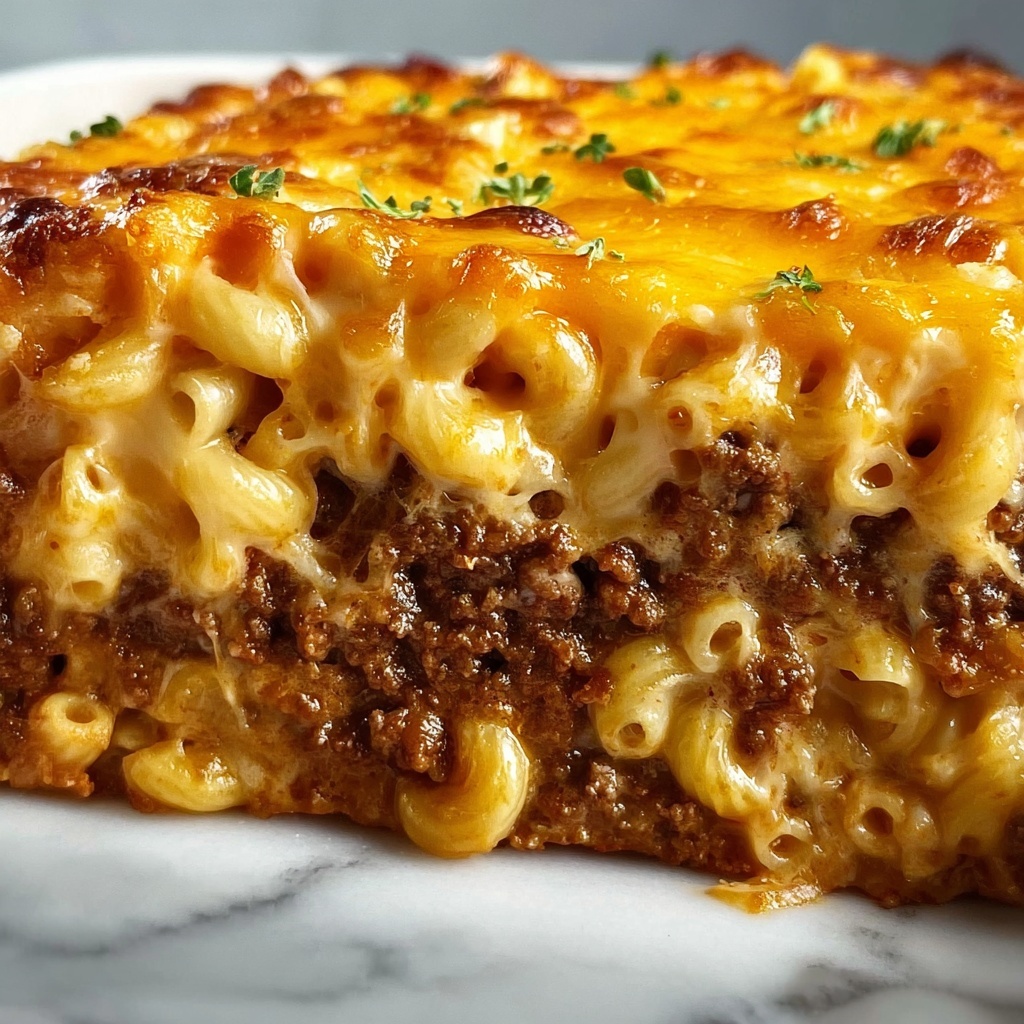 Mac ‘n’ Cheese-Stuffed Meatloaf Recipe - Recipe Image
