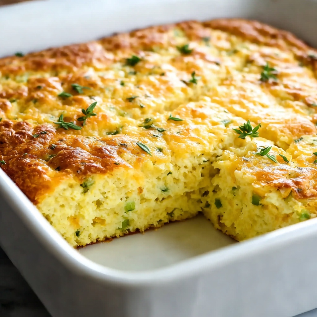 Easy Zucchini Cornbread Casserole Recipe - Recipe Image