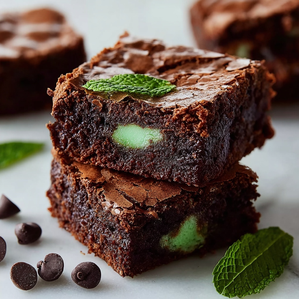 Mint Brownies Recipe - Recipe Image