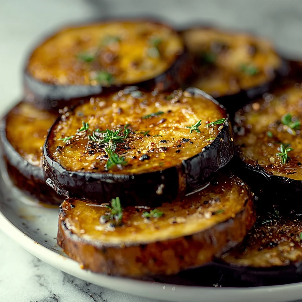 Lemon Garlic Roasted Eggplant Recipe - Recipe Image