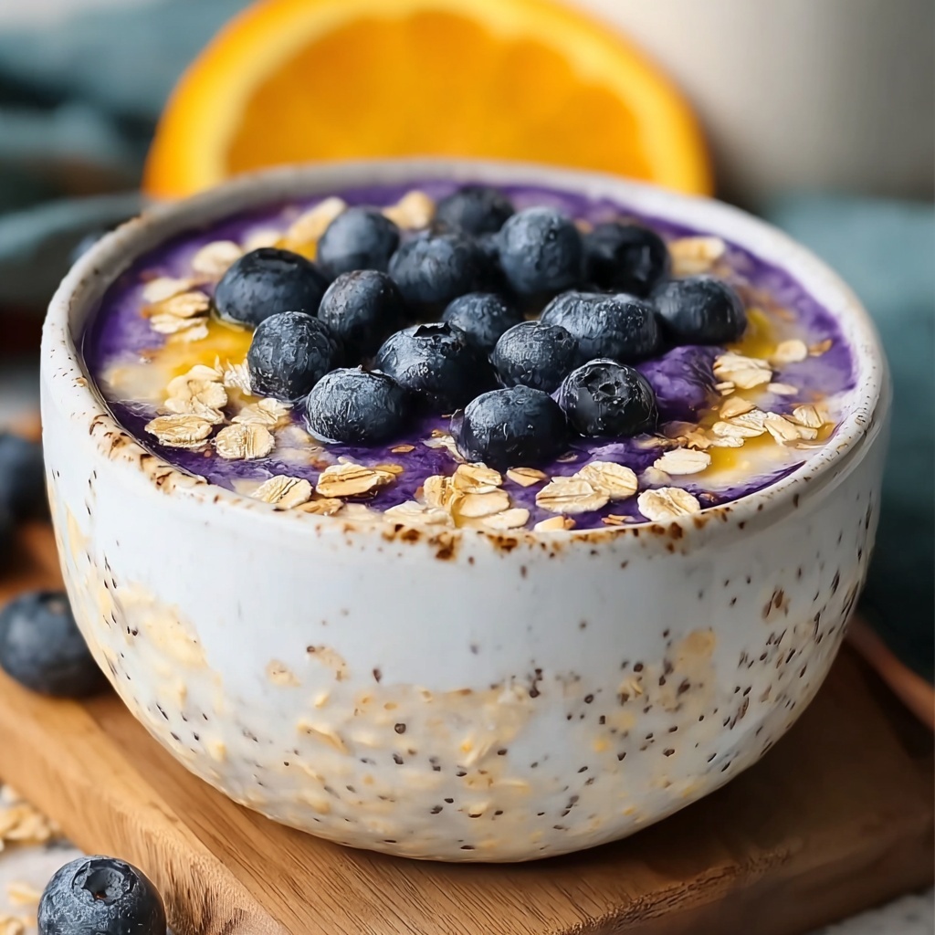 Blueberry Pie Overnight Oats Recipe - Recipe Image