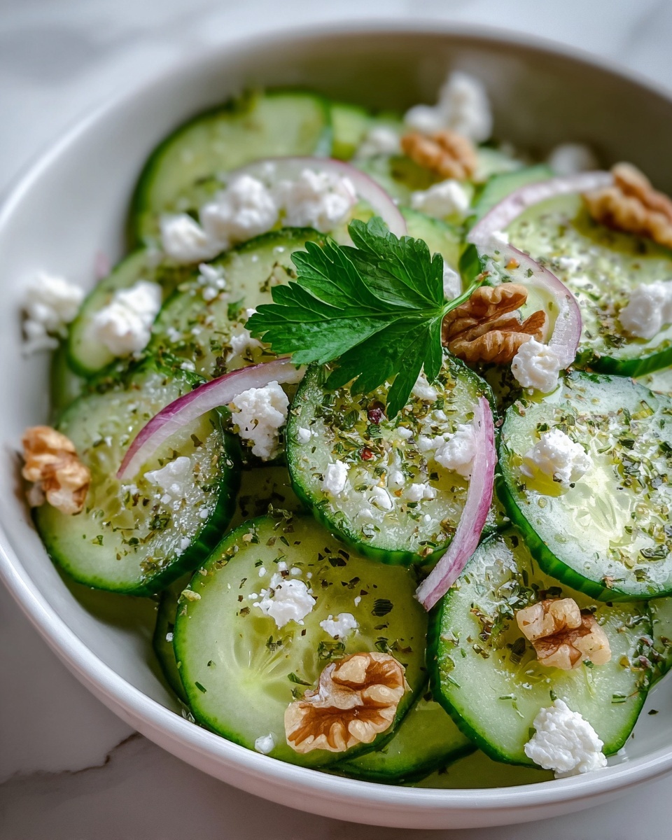 Cucumber Everything Bagel Salad Recipe - Recipe Image