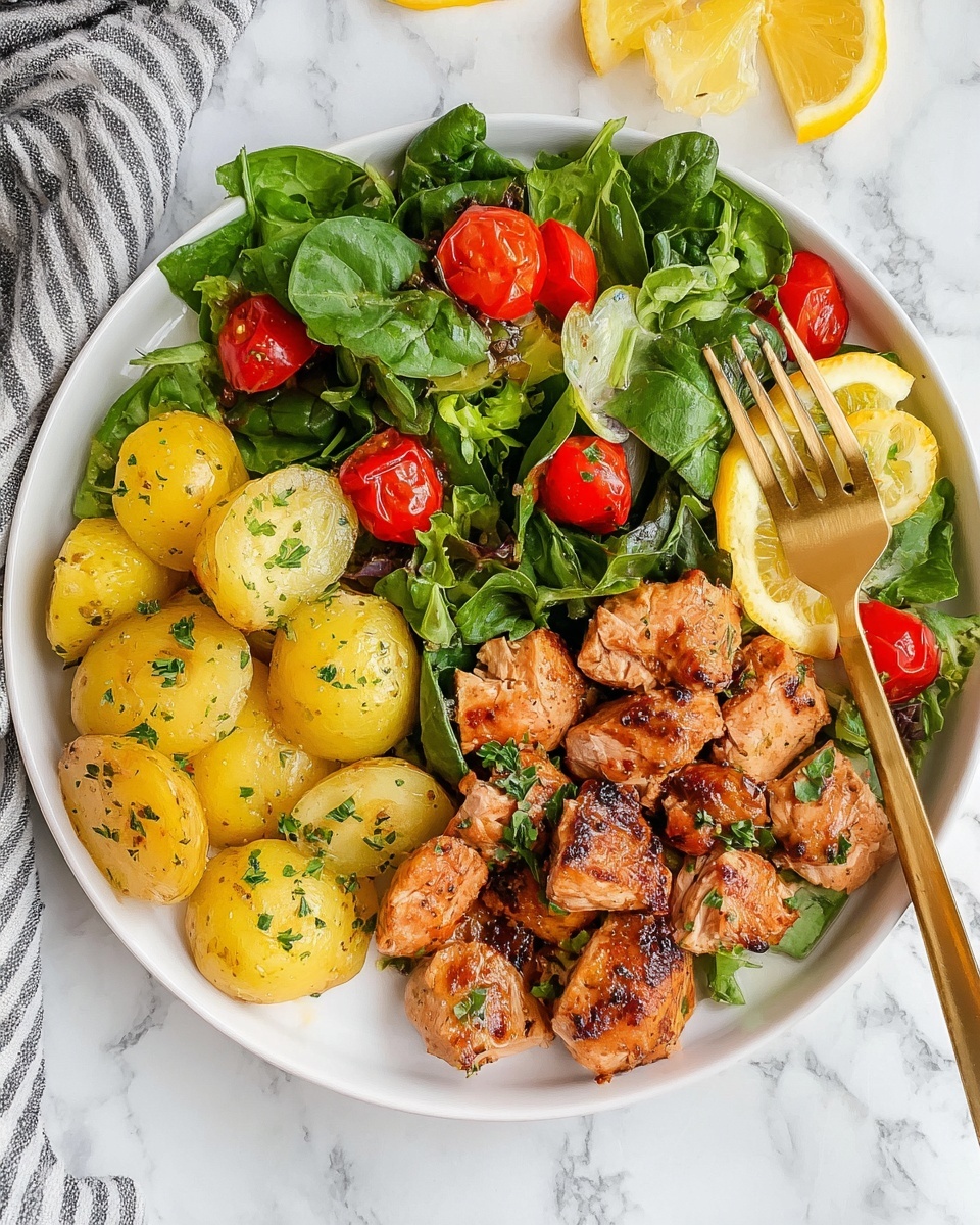 Garlic Chicken Potato Skillet (Country Style) Recipe - Recipe Image