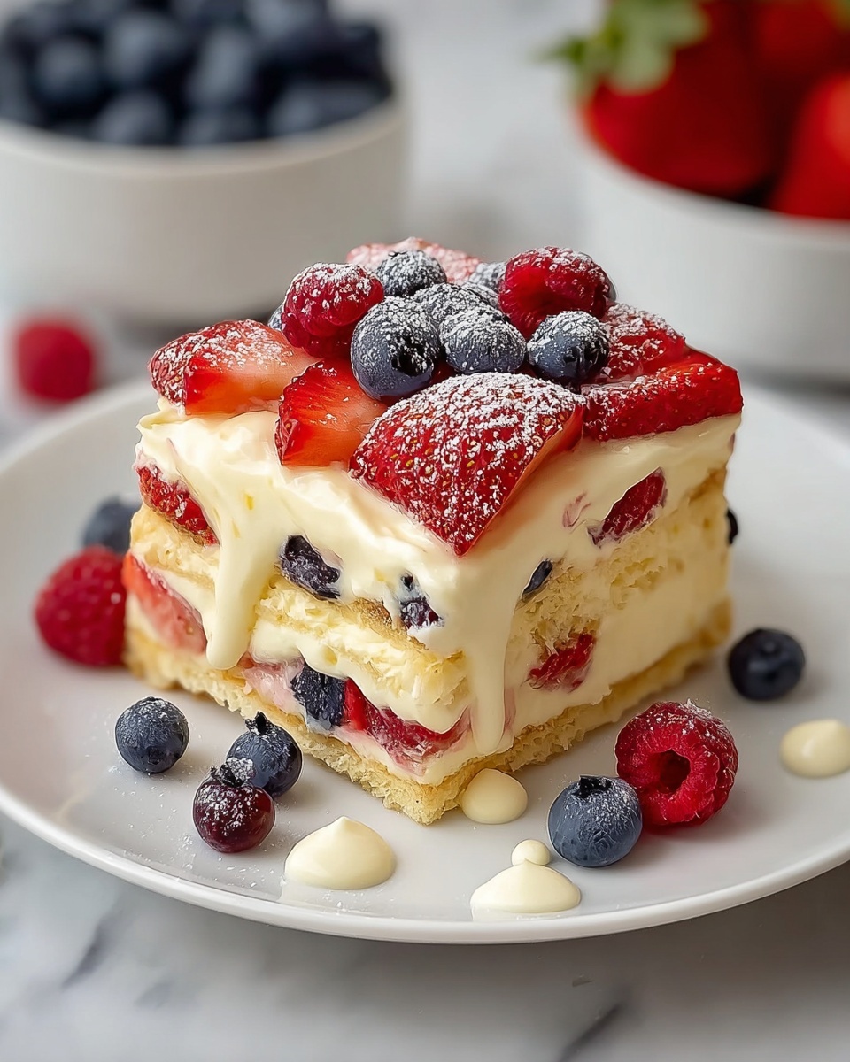 Summer Berry Bliss Icebox Delight Recipe - Recipe Image