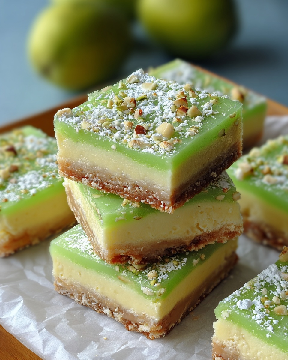 Pistachio Pudding Sugar Cookie Bars Recipe - Recipe Image