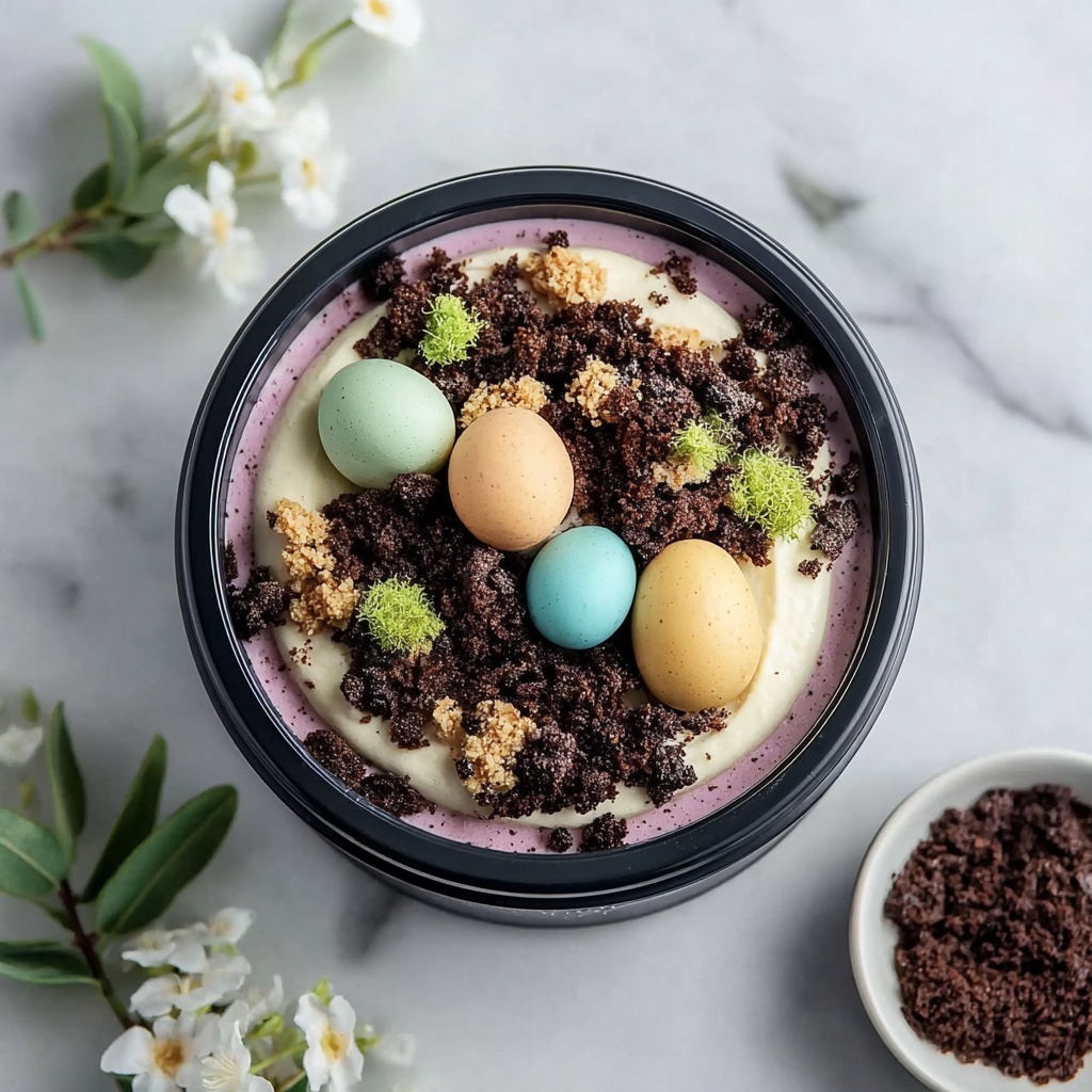 Easter Pudding Dirt Cups Recipe - Recipe Image