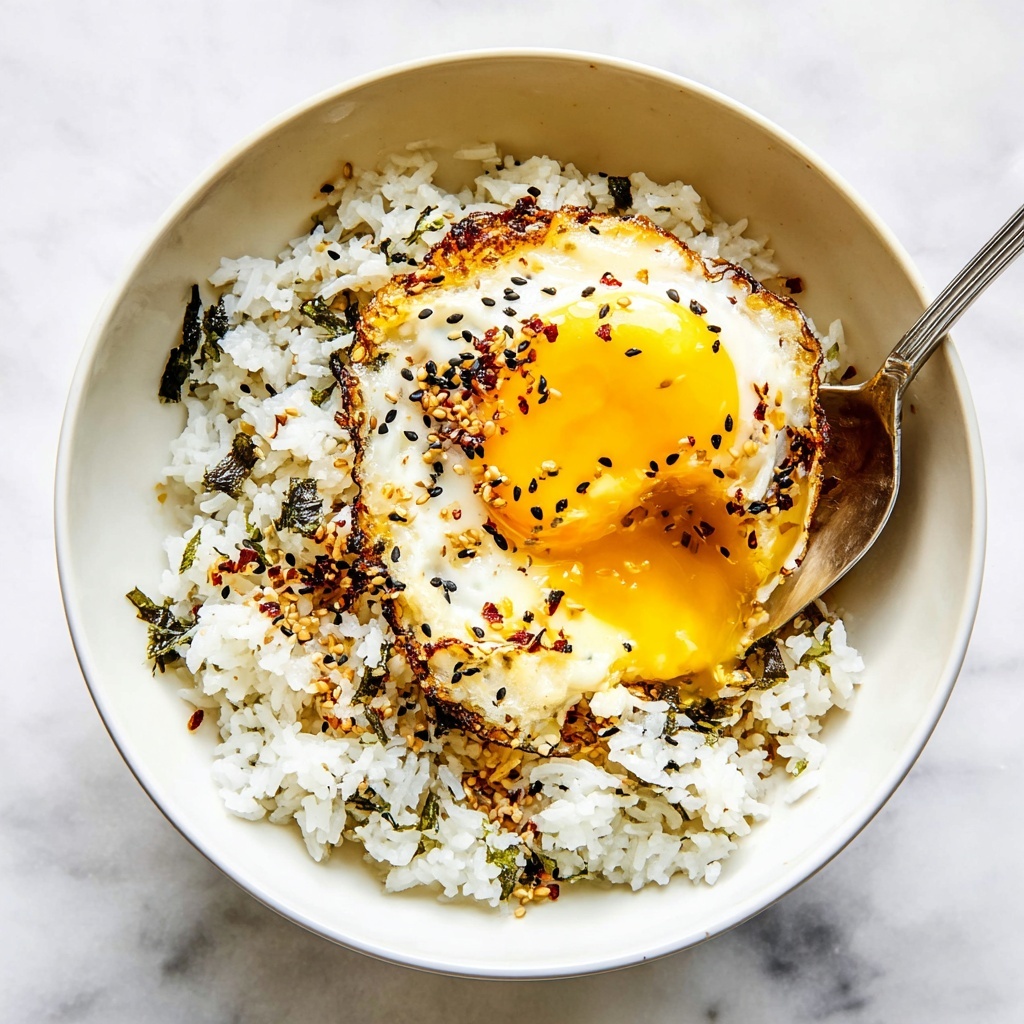 Chili Oil Eggs with Furikake Rice Recipe - Recipe Image