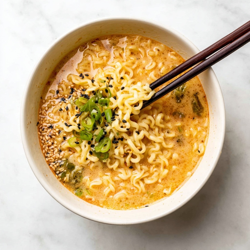 Creamy Kewpie Mayo Egg Ramen Recipe - Recipe Image